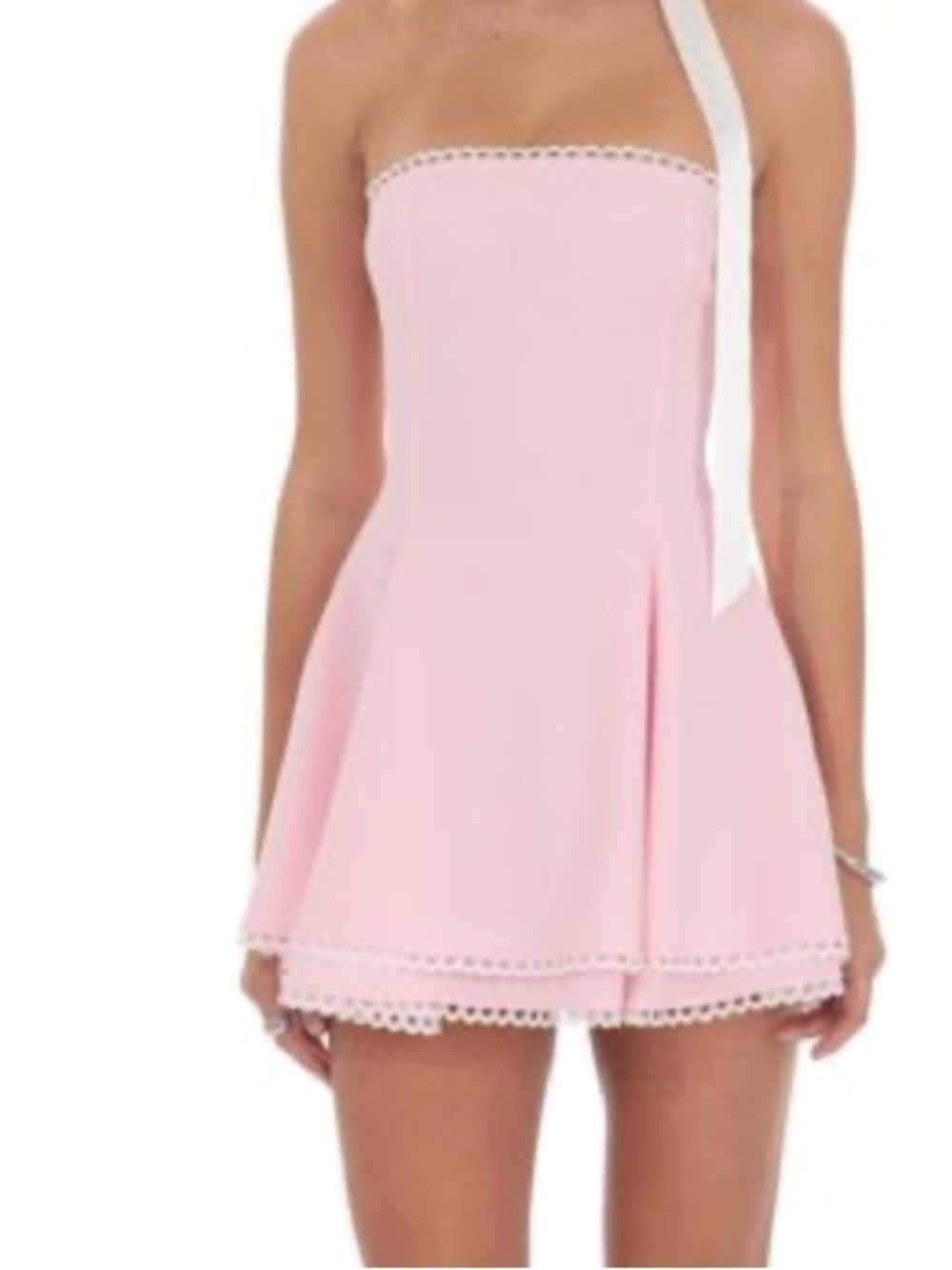 Lucy in the Sky Strapless Pink Fit-and-Flare Dress